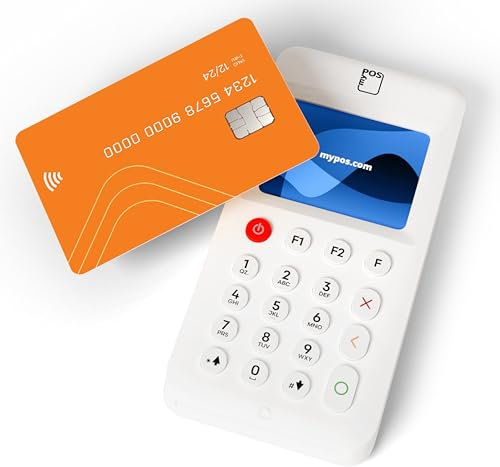 myPOS GO 2 POS Portatile │ Regolamento istantaneo senza costi nascosti │ Nessun contratto mensile │ Accetta Tutti i Metodi di Pagamento │ Lettore di Carte Mobile con connettività 4G gratuita
