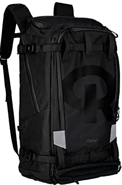 Rollei Fotoliner Ocean Adventure Sac à dos 32 l Sac à dos de voyage en plein air étanche et écologique avec 53 bouteilles en plastique recyclées, Noir, Ultragroß, Classique