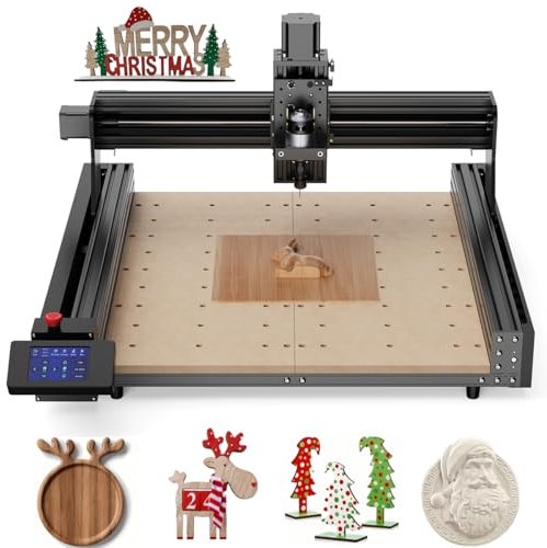 Fresatrice CNC in metallo, TTC450, macchina per incisione, area di lavoro 460 x 460 mm, 90% preassemblata, supporta modulo laser, fresa CNC a 3 assi per l'incisione di legno/acrilico/legno