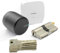 tedee Set - elektronisches Türschloss mit ABUS Bravus.2500 MX Hochsicherheits-Zylinder 45/35K inkl. 5 Schlüssel | tedee WLAN-Bridge | Bluetooth-Steuerung | iPhone & Android | Smart Home | Schwarz
