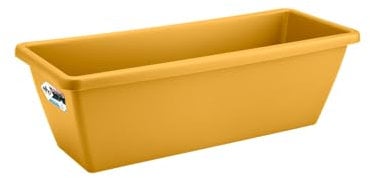 Elho Barcelona Trough 70 - Fioriera per Balcone esterno - Ø 69.8 x H 16.0 cm - Giallo/Honey Yellow