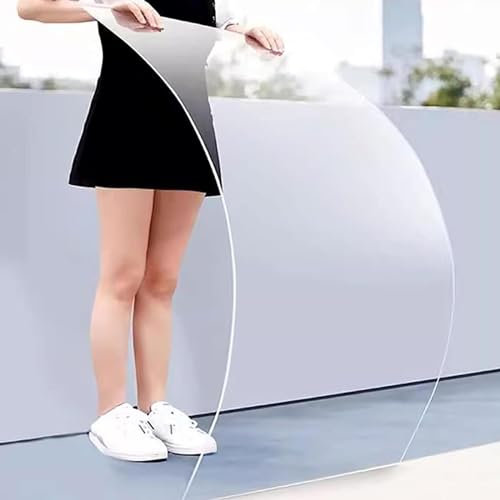 Polycarbonat Dachplatten,Glasfaserplatten,1mm Transparente Kunststoffplatten,Wetterfest Dachplatte,Gewächshausüberdachung Ersatzplatten,Leicht Zu Biegen Und Zu Schneiden,W×L-1.22×10m(4*32.8ft)