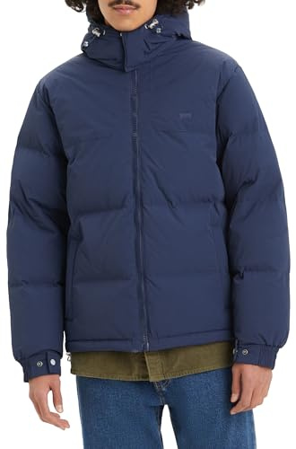 Levi's Men's Rockridge Short Puffer Jacket, Dress Blue, S