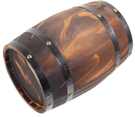 Warmhm Antikes Eichenholz Weinfass Dekoration Rustikales Holzfass Für Wein Whiskey Und Bier Für Haus Bar Und Garten Einzigartiges Design Für Stilvolle Akzente