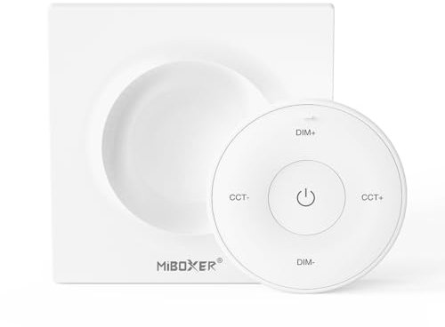 EVEREN K2 LED Wandcontroller 2-Kanal CCT mit Magnethalter 2,4GHz weiss