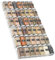 Lifewit Spice Drawer Organiser, Expandable Spice Rack for Drawer,Small Jar Tray, Acrylic Seasoning Jars Holder Storage for Kitchen, Countertop, Cabinet, Shelf, 3 Tiers, Set of 6, Clear