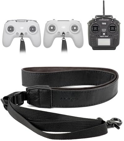 LKTOP Umhängeband für DJI Avata/Avata 2, FPV, Phantom 3/4, O3/4 Air Unit, Inspire 2/1/Pro Drohne, 127,7-160,2 cm, PU-Leder, verstellbares Umhängeband für DJI FPV-Fernbedienung 3/2, RadioMaster TX12