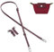 Gastinsave Handtaschengurte Ersatz, Leder Handtasche Crossbody Schultergurt Verstellbar für Longchamp Tasche Frauen(Weinrot)