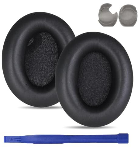 umvowuxa wh-1000xm4 Replacement Ear Pads Compatible with Sony WH-1000XM4 Headphones,WH1000XM4 Ear Cushions Are Made Of Soundproof Sponge And Protein Leather(Black)