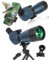 Spektiv, Ultra HD 25–75 x 70 Teleskop, Dual-Fokussierung, ED, wasserdichtes Zielfernrohr, FMC-Objektiv, BAK4-Prisma mit Tragetasche, Stativ für Zielschießen, Jagd, Vogelbeobachtung, Wildtierlandschaft