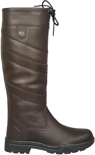 Horse Master Ladies Equestrian Waterproof Winter Amberley Fashion Riding Boots, 38 cm, Black (Brown, UK Footwear Size System, Adult, Women, Numeric, Medium, 5)
