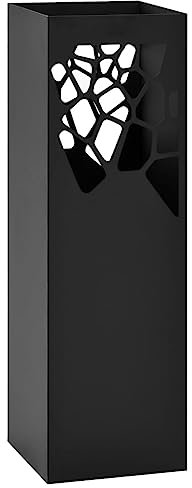 QWBDNMQP Home & Garden - Umbrella Stand Stones Steel Black