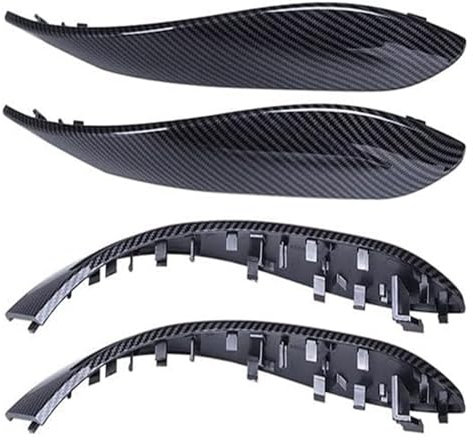 Poignée Porte Extérieure Voiture Pour B&MW F30 F80 F31 F32 F33 F34 F35 F36 3 4 Série Couvercle Poignée Intérieure En Fiber Carbone Couleur Remplacer Poignée Intérieure Porte Voiture(Cover 4 Pcs)