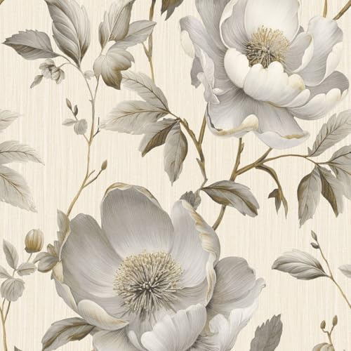 Muriva Alethia Floral Cream Wallpaper 227501