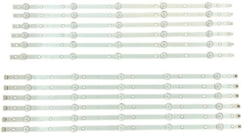 EUETVEXERK LED Backlight Strip 10 Lamp Compatible with Philips 55'' TV 55PUS7503 55PUS7303 55PUS6753 55PUS6703 55PUS6162 55PUS6262 LB55073 V1_02 V0_01 TV Light Strip