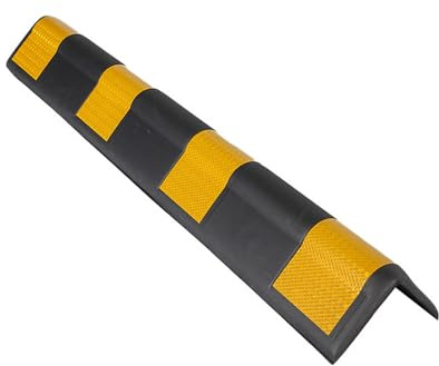 Selbstklebender Gummi-Wandschutz mit Kantenschutz, Extra Dicke Anti-Kollisionsleiste für Garage, 80 cm (Länge)*10 cm (Breite)*1 cm (Dicke), Schwarz