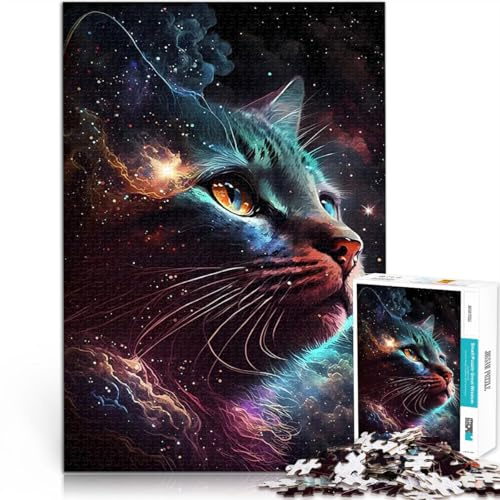 Puzzle für Jugendliche 1000 Teile Trainieren Sie Ihr Gehirn und Ihre Hände MIAU Dieser Welt Lernspiel für Geburtstag, Weihnachten38x26cm