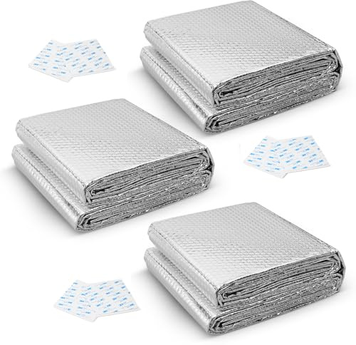 Flatro Radiator Foil Reflector Roll (15m X 60cm) | 3mm Bubble Insulation Thick Aluminium Foil for Behind Radiators | Heat Reflecting Panels for Radiators to Save Energy | Comes with Sticky Pads