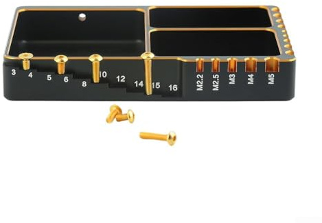 Three Compartments Metal Storage Box for Organizing Screws, Bolts, and Small Repair Accessories