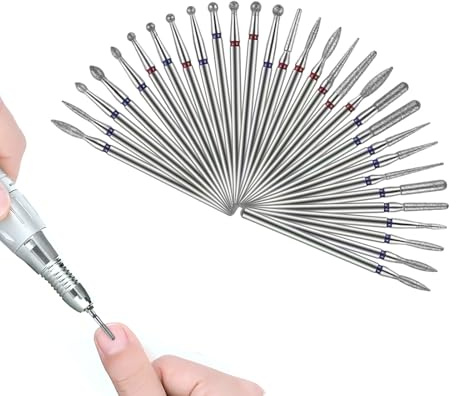 Embout Ponceuse Ongles, 30 pièces Embout Ponceuse Ongles Cuticule, Embout Depose Ponceuse Ongles, Embout Ponceuse, Embout Ponceuse Ongles Depose, pour Manucure Pédicure, pour Les Peaux Mortes.