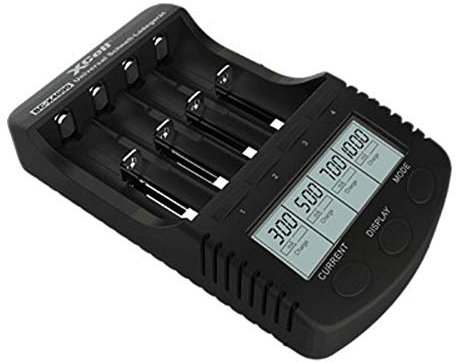 Schnellladegerät BC-X4000 mit LCD-Display Universal Akku Ladegerät für Li-ion und NI-MH Akkus, z.B. eneloop oder 18650 Akkus AKKUman Edition