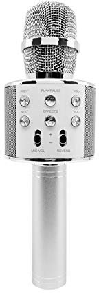 MR. MICROPHONE como se ve en la televisión, micrófono inalámbrico de karaoke, portátil portátil portátil recargable Karaoke para niños niñas cantando, compatible con iPhone Android PC