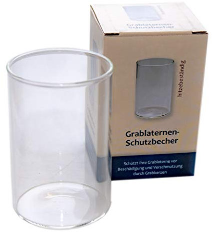 Kunst-Art-Köhl Grablaternen- Schutzbecher für Grablichter (Für 3 Tagesbrenner)