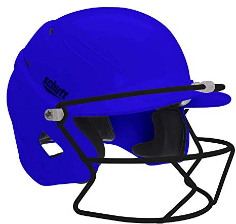 Schutt XR1 Softball Batting Helmet with Batting Guard Facemask - One Size Fits Most
