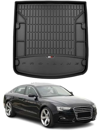 OMAC Premium Bandeja Maletero Alfombrilla Compatible con Audi A5 Sportback 2009-2017 TPE