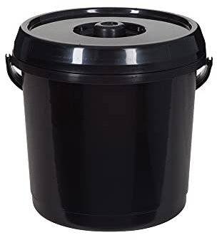 ACCURATE 14 Litre Nappy Bucket with Lid (BLACK)