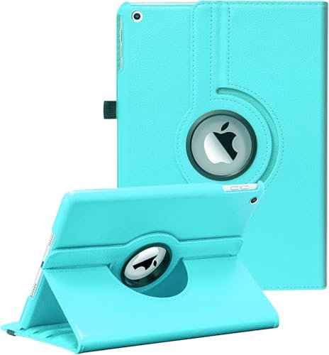 World Biz Rotating Case For10.2 (9th/8th/7th Generation, 2021/2020/2019), 360 Degree Rotation Stand Flip Cover, Auto Wake/Sleep for Apple iPad 10.2 (Sky Blue)
