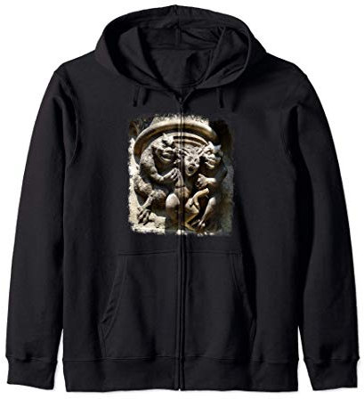 Wasserspeier der Kathedrale Notre Dame Kapuzenjacke