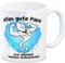 trendaffe Papas bester Schwimmer Kaffeebecher mit Samen Illustration