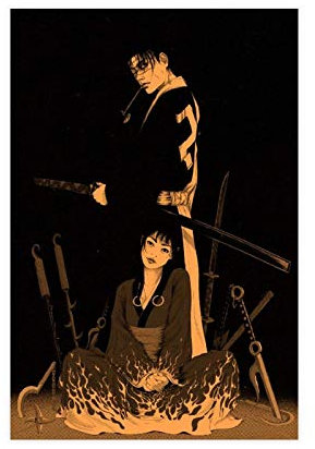 Leinwand-Poster mit Anime Blade of The Immortal, 50 x 75 cm, ohne Rahmen: