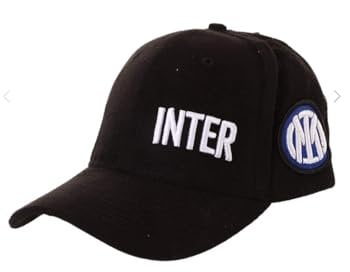 Inter Baseball Cap with New Logo Visor, Unisex-Adult Football Cap, Black, One Size