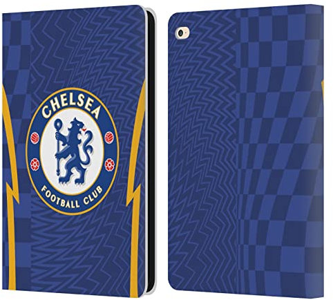Head Case Designs Offizielle Chelsea Football Club Home 2021/22 Kit Leder-Wallet-Hülle Kompatibel mit Apple iPad Air 2 (2014)