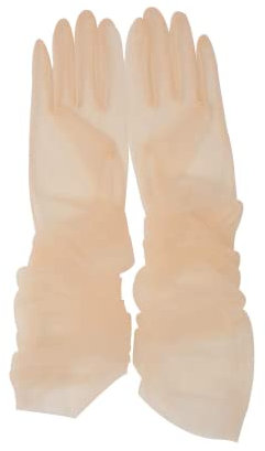 Hoseirty Damen-Handschuhe, lang, Tüll, Hochzeit, Party, für Braut, 69,8 cm, Ellenbogenlänge, Vintage, durchscheinend, Teeparty, Abend, Abschlussball, Opern, Party, Handschuhe, champagnerfarben