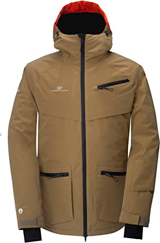 2117 of Sweden Herren Ski Jacket Nyhem Skijacke Braun M