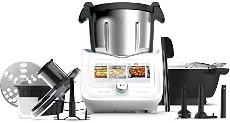 Taurus Trending Cooking 7 - Robot de cocina multifunción programable con Wifi | pantalla táctil 7 | 28 funciones + jarra 4.5L inox | 8 programas | rapida | bascula integrada | accesorios