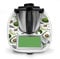 Deko Schutz Aufkleber kompatibel mit Küchenmaschine Thermomix TM6 Design Sticker Klebefolie Zubehör Küchengerät wasserfest selbstklebend RX042 (08 Avocado)