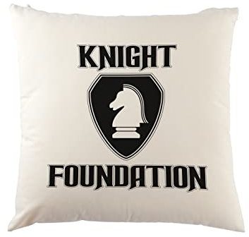 Urban Backwoods White Knight Foundation Logo Kissen Dekokissen