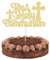 Gyufise 1Pcs First Holy Communion Cake Topper Christian Baptism Cake Pick Decorations Religious God Bless Baby Shower Kids Birthday Cake Decorations for Wedding Baptism Christening Party Supplies Gold