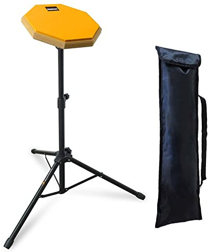 keepdrum DPOR8 Übungspad Practice Pad Orange 8 Zoll + Pad-Stativ
