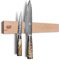 FINDKING Holz Magnetischer Messerleiste, Magnet Utensilienhalter für Wand, Kühlschrank, Holzregal für Küchenmesser, ohne Bohren (Beige, 16 Zoll, Ohne Messer)