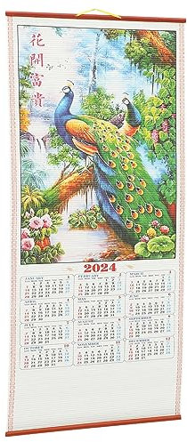 2024 Sternzeichen-drachenkalender Frühlingsfest Dekorationen Viel Glück Mondkalender Traditioneller Chinesischer Tee Haustier Nachahmung Von Bambus Papier Haushalt China Daily