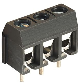 Morsetto a lamella a 3 poli passo 5mm da circuito stampato