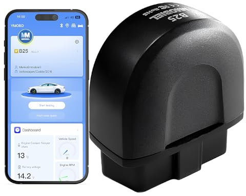 MMOBIEL OBD2 Bluetooth Scanner Pro - Strumento diagnostico OBD per tutte le auto - Compatibile con iPhone, iPad e Android - OBDII per la lettura e la cancellazione dei codici di errore del motore