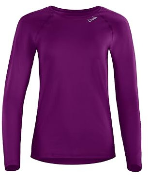 Winshape Damen Light and Soft Long Sleeve Top Aet118ls Yoga-Shirt, Lila, M EU