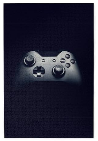 Gaming Controller Muster 1000 Holzpuzzles in Plastikboxen (vertikale Version), die interessante Puzzles für alle Altersgruppen sind