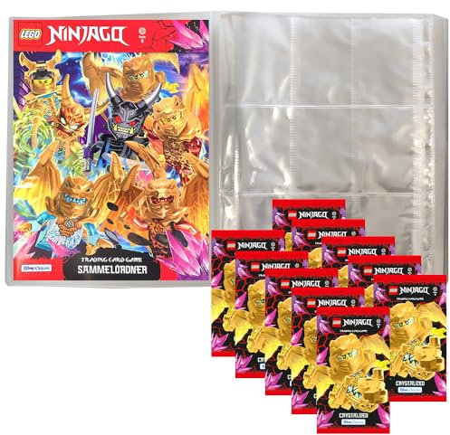Lego Ninjago Serie 8 Trading Cards - 1 Leere Sammelmappe + 10 Booster